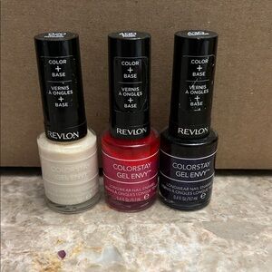Revlon ColorStay Gel Envy Nail Polish Set - Cream, Red, Purple
